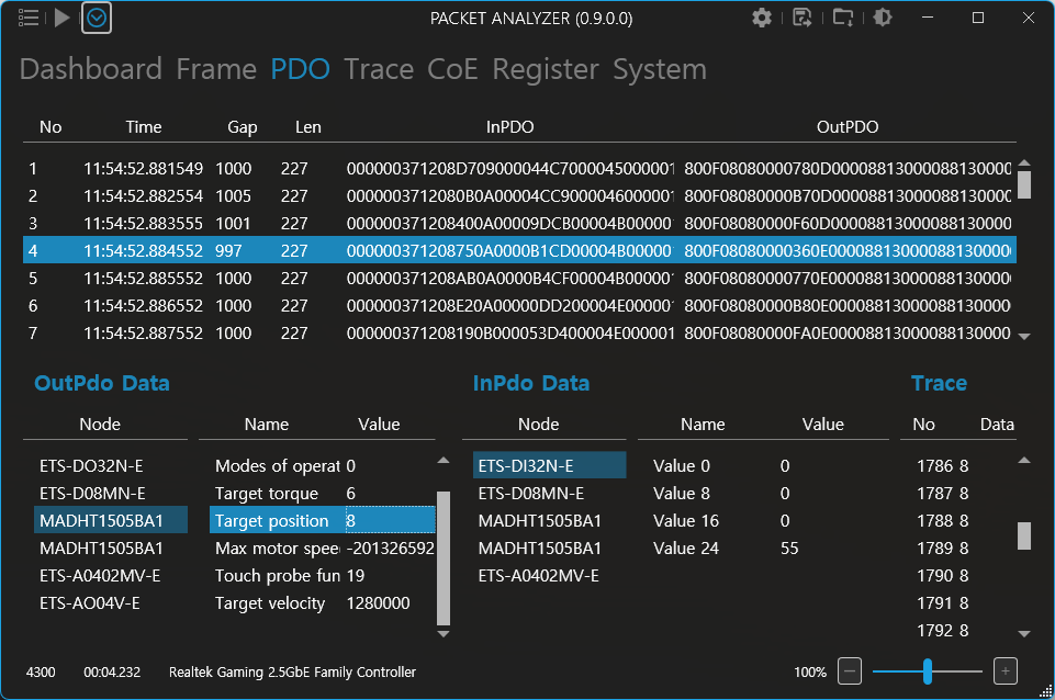 EtherCAT Port Detection